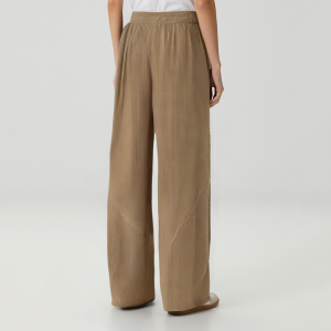 Simple striped straight-leg women's casual trousers