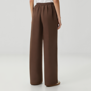 Retro side stripe high waist women's casual trousers