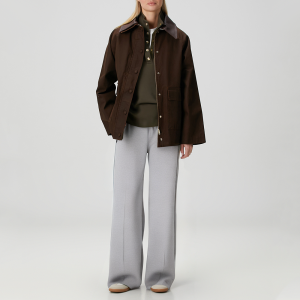 Versatile elastic waist women's casual trousers