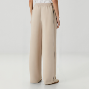 Autumn elastic waist wide leg women's casual trousers