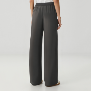 Classic black side stripe women's casual trousers