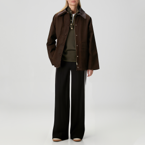 Classic black side stripe women's casual trousers