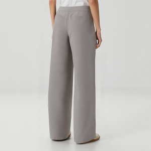 High-waisted double-waist wide-leg women's casual trousers