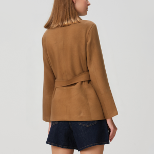 Versatile casual waist tie women's suit jacket