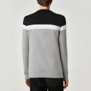 High quality round neck dropped shoulder men's long sleeve