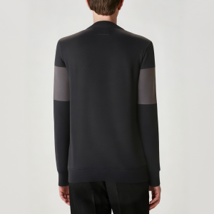 Fashionable round neck breathable men's long sleeve