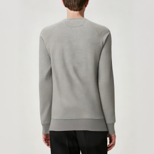 Men's autumn grey round neck long sleeves