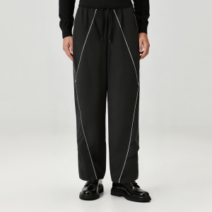 Loose wide-leg draped men's casual pants