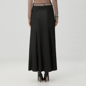 Autumn black A-line all-match women's skirt