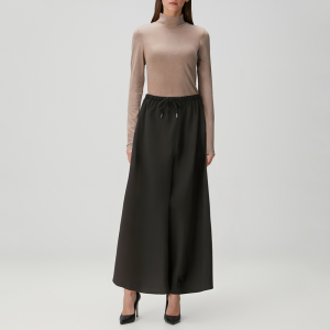 Fashionable Khaki loose women's skirt