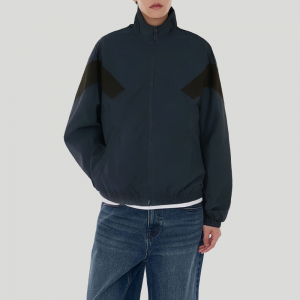 Waterproof mesh lined zipper men's jacket