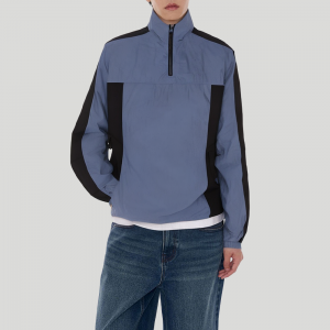 Lightweight color-blocked loose-fitting men's jacket