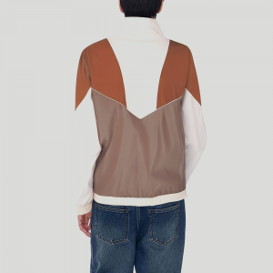 Men's patchwork nylon waterproof jacket