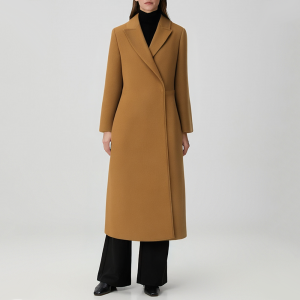 Warm and elegant reversible women's trench coat