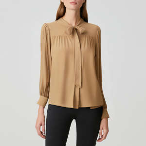 Autumn versatile bow women's long sleeves