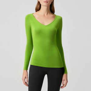 Comfortable 4-way stretch women's long-sleeved top