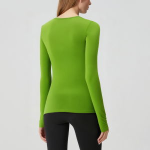 Comfortable 4-way stretch women's long-sleeved top