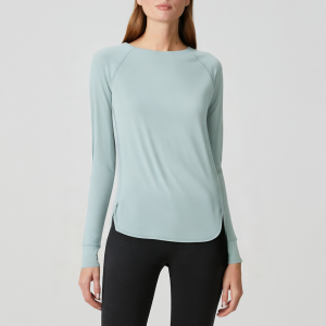 Breathable moisture wicking long sleeves for women